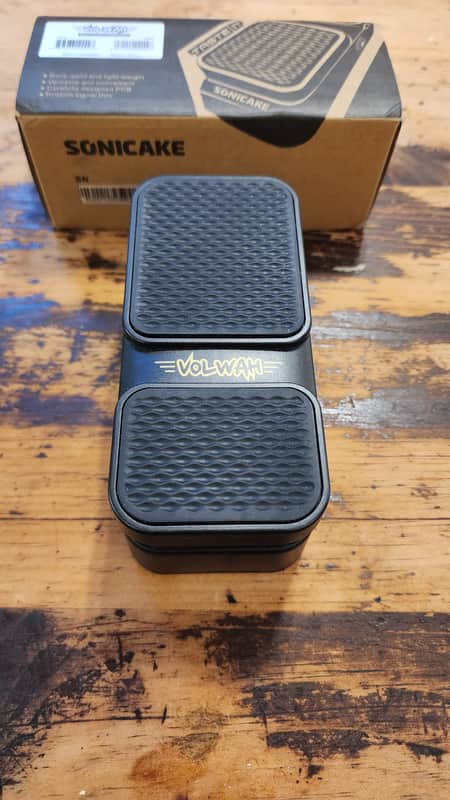 SONICAKE VolWah Active Volume And Wah Guitar Effects Pedal 2020s - Black image 1
