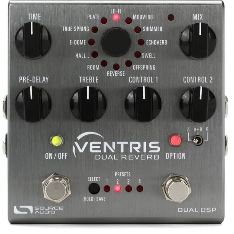2010s Source Audio SA262 Ventris Dual Reverb Brushed Anodized …