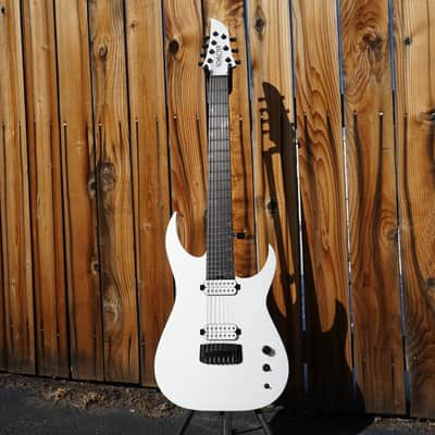 Schecter USA Custom Shop Keith Merrow KM-7 Stage w/ Fishmans - Snowblind White Gloss 7-String image 2