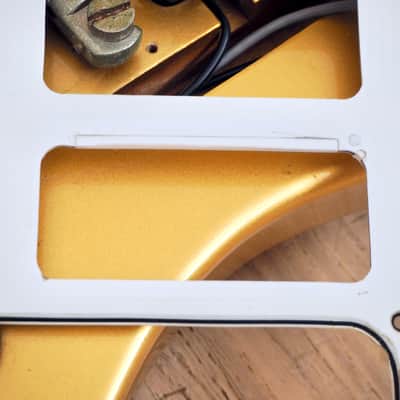 1980s Burny FB-85 F-Bird III Vintage Electric Guitar Gold Mist Poly P-90s, Japan image 18