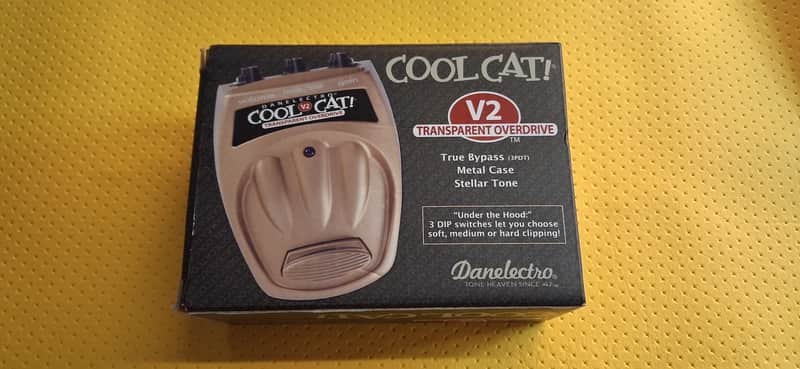 Danelectro Cool Cat Transparent Overdrive V2 2010s - Gold image 1