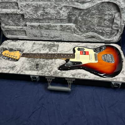 Fender American Professional Jaguar in 3 Tone Sunburst Pre-owned with Case image 16