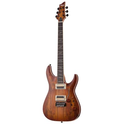 Schecter C-1 Exotic Spalted Maple Electric Guitar - Natural Satin - Open Box image 2