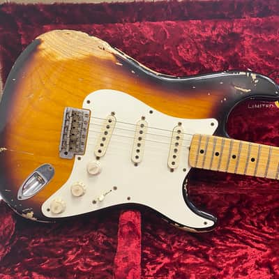 Fender Masterbuilt 58 Stratocaster (Dennis Galuszka), Abby Ybarra Pickups, 2 tone Sunburst Relic image 6