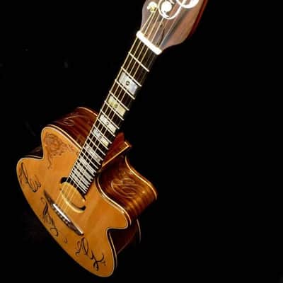 Blueberry Handmade Grand Concert Acoustic Guitar Music Motif image 12