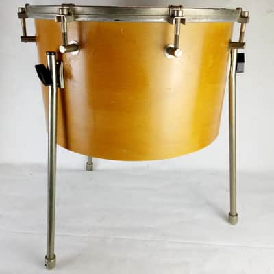 Sonor Timpani-Tom Drum 10 x 16" Vintage 70s Made In Germany 6Ply Natural Beech image 5