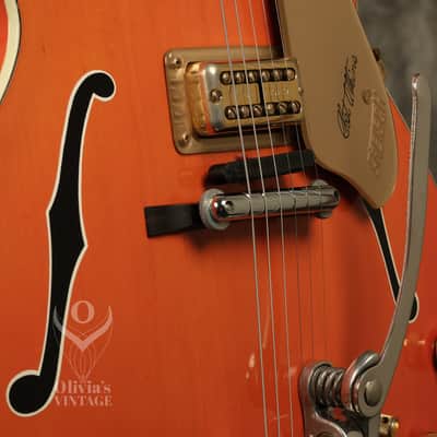 1964 Gretsch Chet Atkins 6120 Nashville Western Orange with HANG TAG image 5