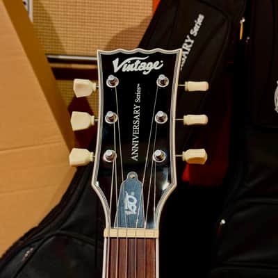 Vintage Guitars 30th Anniversary VS6 Electric Guitar with Vintage Style Vibrato  Green Metalflake image 3
