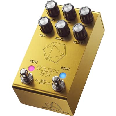 Jackson Audio Golden Boy Transparent Overdrive Guitar Effects Pedal with Boost and EQ - Joey Landreth Signature - 4 Selectable Clipping Diode Presets - MIDI Input - Gold image 2