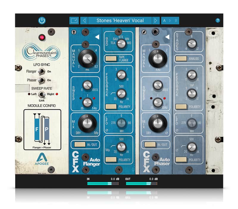 New Apogee Clearmountain's Phases - Bob Clearmountain's Vintage Analog Flanger & Phaser Rack Modules image 1