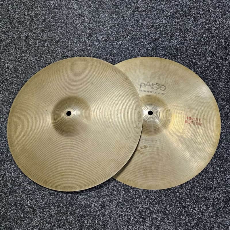 Hi-Hat Cymbals 14" Paiste Formula 602 USED! RK6PM110826 image 1