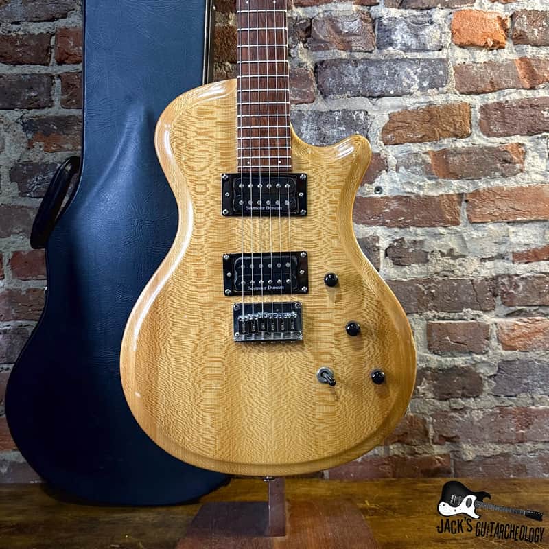 Forbus M-Series Single Cut Electric Guitar w/HSC (2000s - Natural Lacewood) image 1
