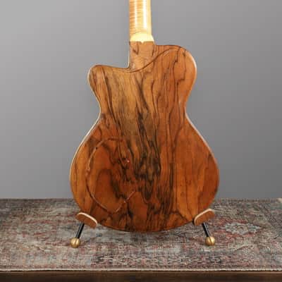 Jesselli 14" Walnut and Gold Leaf Hollow Body Circa 1988 - Natural. image 16