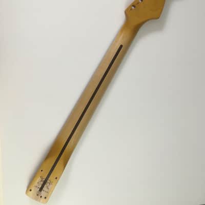 Lefty MJT Custom Aged Relic Fender Strat Guitar Neck Amber Nitro Lacquer Checking image 7