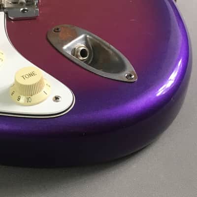 LEFTY! Vintage Fender Stratocaster 1987 Purple Haze Sunburst Metallic Rare Strat Guitar Relic Kuwabara 7.2 lb HSC image 15
