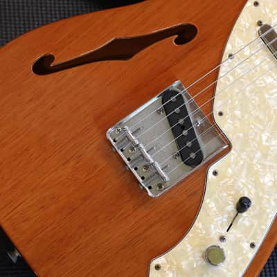 1998 Fender Classic '69 Thinline Telecaster MIM Semi-Hollow Electric Guitar Natural + OHSC image 4