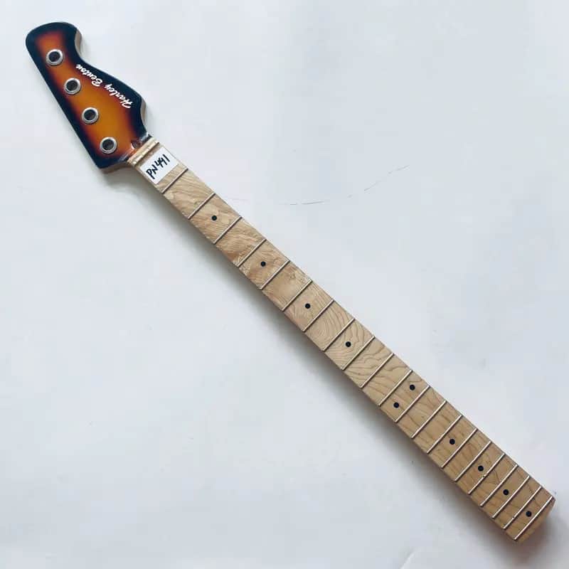 Harley Benton 4 String Jazz Bass Style Neck, 20 Frets Fingerboard, Sunburst Headstock image 1