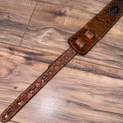 Carlino Orianthi Tiger Eye Tan Scale leather 2026 - Tan image 8