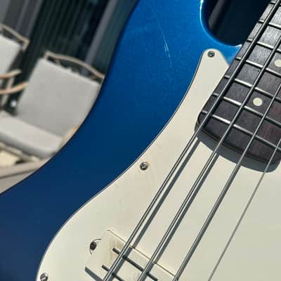 Video! Custom Fender Standard Precision Bass Blue image 10