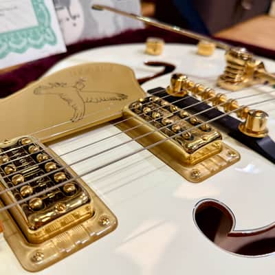 ✨MINT✨ 2013 Gretsch G6136T White Falcon MIJ~ Japan~ Bigsby~ Case & Docs~ Gold! image 13