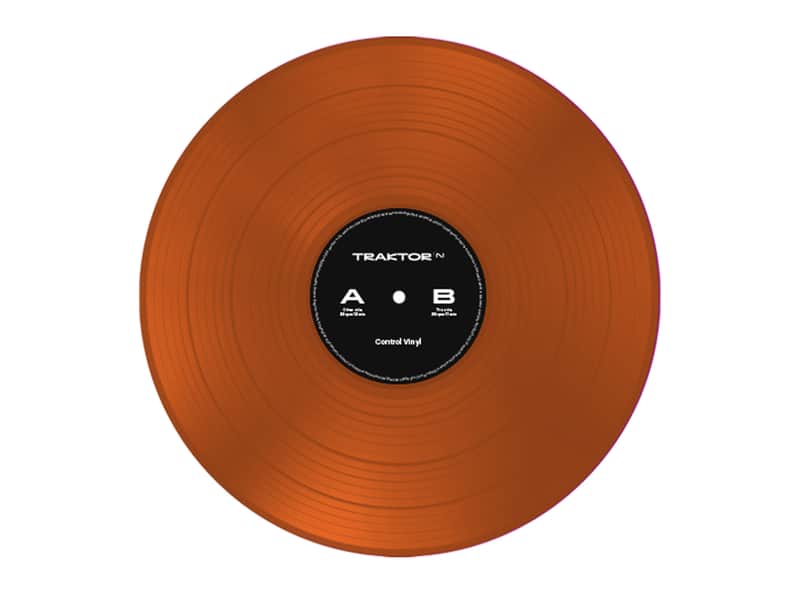 Native Instruments Traktor Control Vinyl (Orange Transparent) image 1