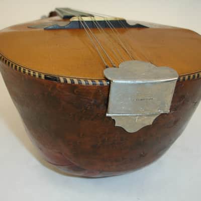 Vintage 1900's HA Weymann & Son Keystone State Melon Body Mandolin w/ Case image 9