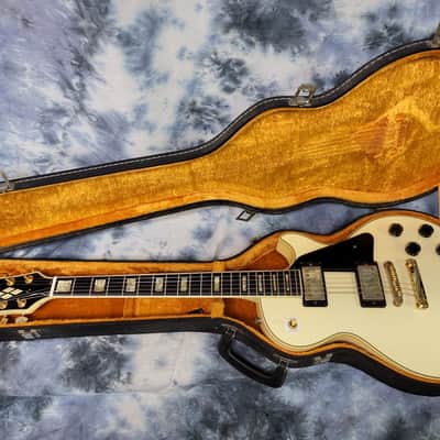 Video Demo Hohner Vintage RARE 1977 WHITE with Gold Hardware Hohner Japan L-59 Les Paul Style Electric Guitar New Strings Pro Setup Original Hard Shell Case image 15