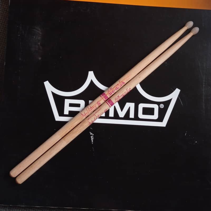 Pro-Mark Rare Mike Portnoy signature drum sticks ( Red link) 1997-2004 - Hickory lacquered image 1