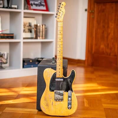 Fender Broadcaster NACHO BANOS 0081 1950 - Blonde image 2