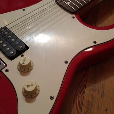 Fullerton Single Humbucker Doublecut Electric Red image 3