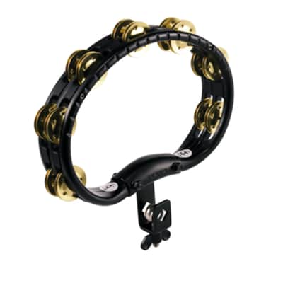 Meinl TMT2B-BK Abs Mounted Tambourine Brass Jungles BLACK image 1
