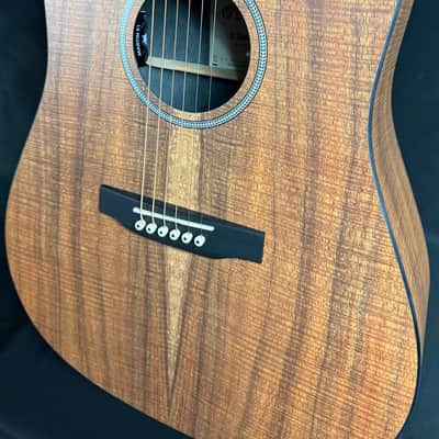 Martin D-X1E Koa Dreadnought Acoustic-Electric Guitar w/ Gig Bag (113) image 7