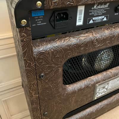 ULTRA RARE 2012 Marshall DSL5CCW Country Western Limited Edition AMP - Brown Tooled Leather image 7