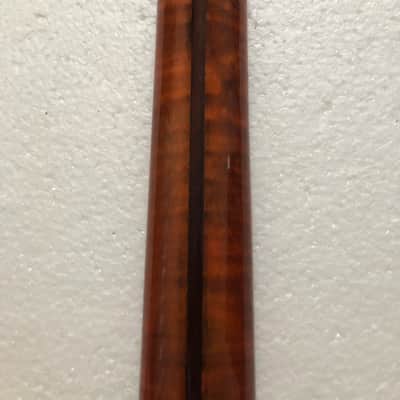 Left Handed Glossy Tiger Maple Guitar Strat Style Neck image 3