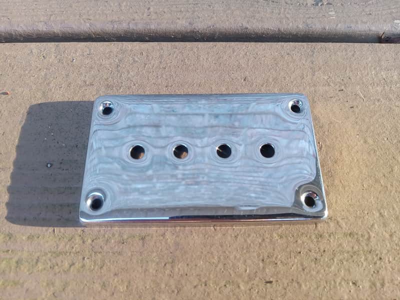 Vintage 1970's Gibson EB Bass Mudbucker Chrome Pickup Cover! image 1