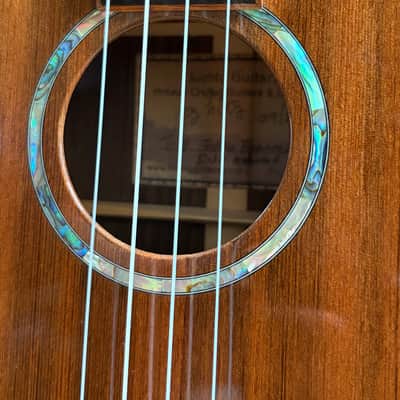 2011 Lichty T-18 Custom Tenor Ukulele – Redwood / Indian Rosewood – Abalone – HSC image 4