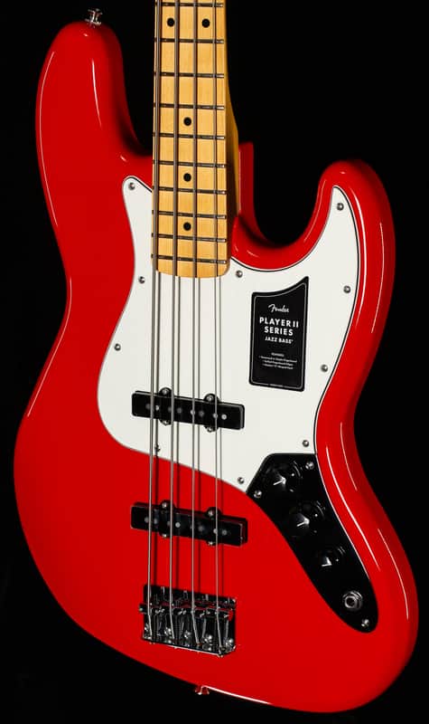 Fender Player II Jazz Bass Maple Fingerboard Coral Red (866) image 1