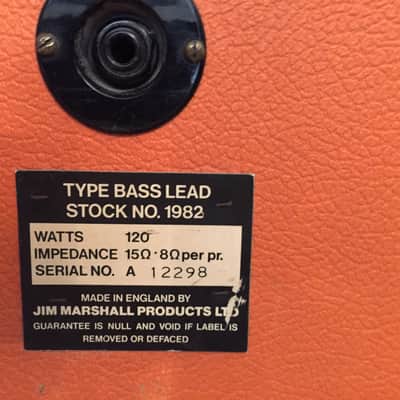 1972 Marshall Major for Lead Guitar in Orig Orange Color tolex - Pulsonic - Full Stack! Super Rare! image 20