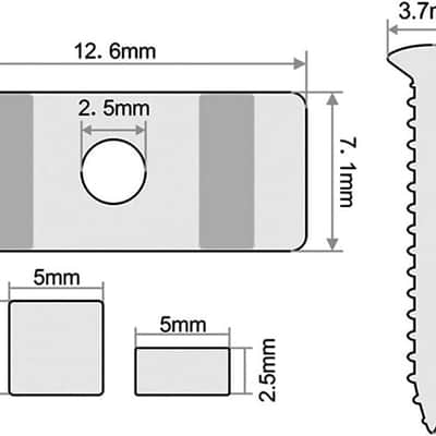 Set of 10 Electric Guitar String Retainer Vintage Style Guitar String Tree Guide Compatible with Fender Strat Stratocaster or Tele Telecaster (Silver) image 2
