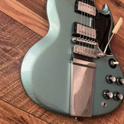 1964 Gibson SG Standard with Maestro Vibrola Pelham Blue image 5