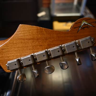 Fender Custom Shop LTD Dual Mag II Stratocaster Relic 2021 - Aged Black over 3-Color Sunburst #3023 image 12