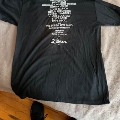 Zildjian Rare BUDDY RICH MEMORIAL t shirt GADD COLAIUTA WECKL image 2