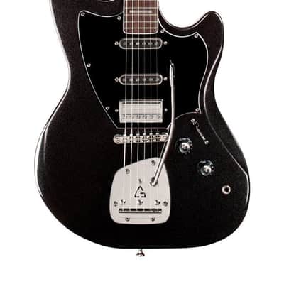 Guild SURFLINER DELUXE Electric Guitar (Black Metallic) image 2