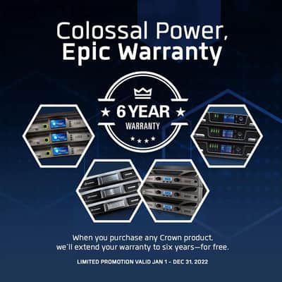 Crown XLS1502 Two-channel, 525-Watt at 4Ω Power Amplifier image 6