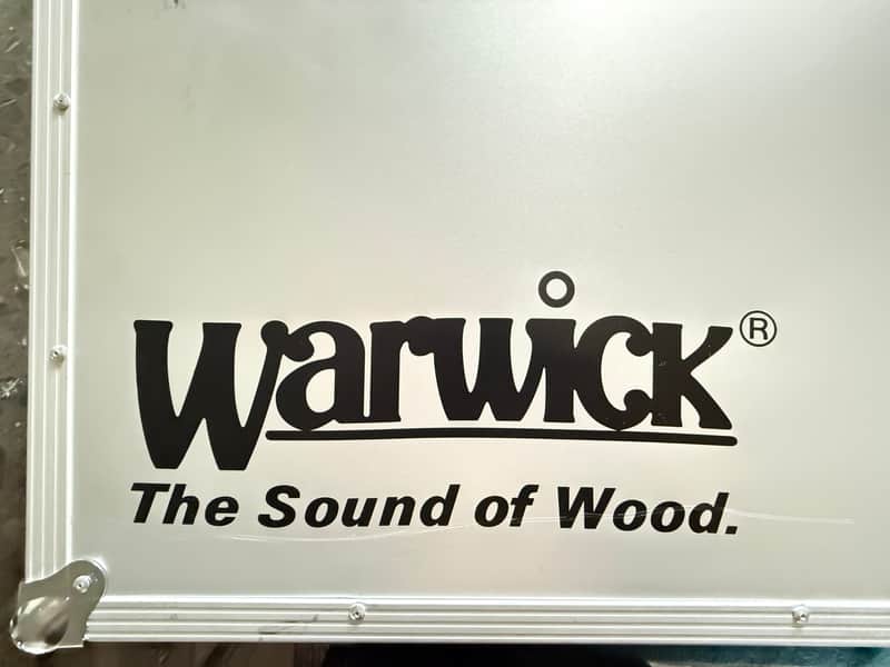 AS NEW Warwick - Buzzard / Stryker - Professional Line - Electric Bass Flight Case (RockCase) 2020's - Aluminum / SIlver image 1