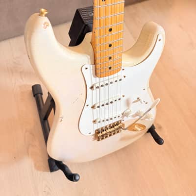 1988 Fender American Vintage '57 Stratocaster- Mary Kaye/ White Blonde image 8