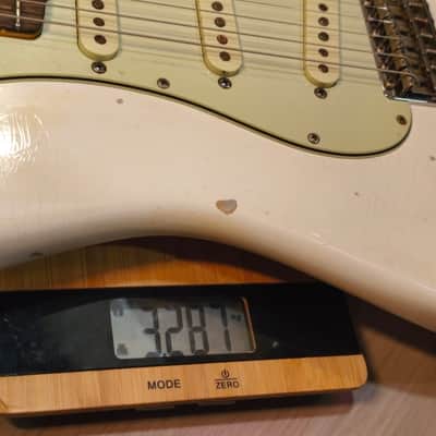 Fender Stratocaster 1964 Olympic White Refin Frankenstart image 24