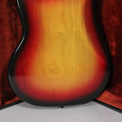 1977 Fender Mustang Sunburst Maple Fretboard w/OHSC image 4