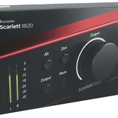 Focusrite SCARLETT 18I20 4G 4th Gen 24-bit 192 kHz Audio Recording Interface image 12