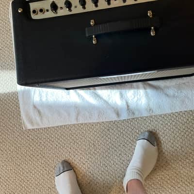 Fender Fender Hot Rod Deluxe 40W Tube Combo – Cover + Footswitch Circa 2000 to 2008 - Black Tolex with Silver and Grey Grill image 9